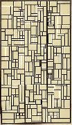 Theo van Doesburg Design for Stained-Glass Composition V. oil painting on canvas